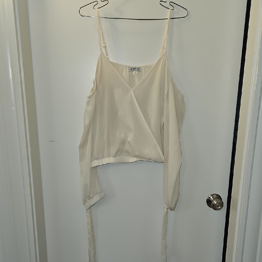Off The Shoulder Cream Camisole Top